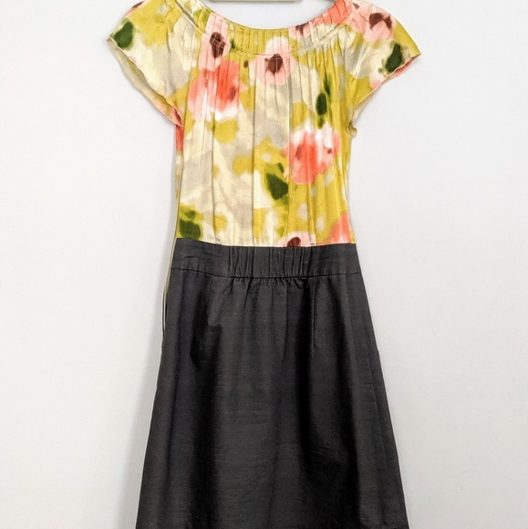Anthropologie Tabitha Zoya Silk Watercolor Dress - Picture 2 of 5